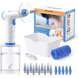Ear Wax Removal, Electric Ear Cleaning Kit with Light, FSA HSA Eligible, Ear Kit